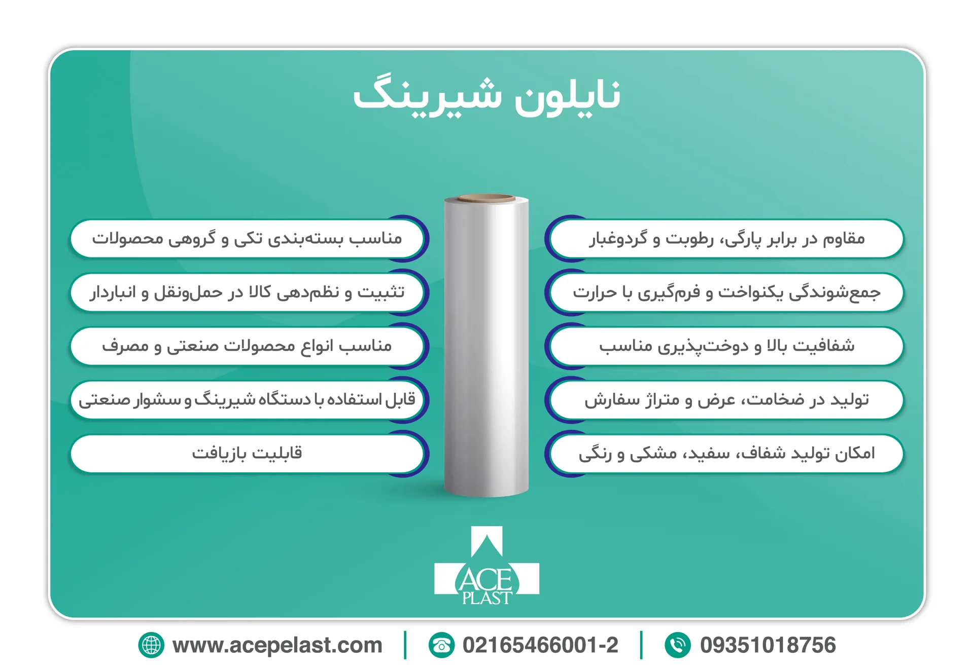 اینفوگرافیک نایلون شیرینگ اینفوگرافیک نایلون شیرینگ